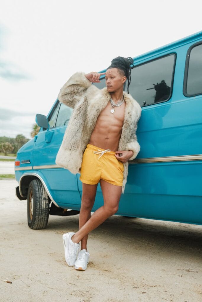 pexels-photo-21797527 Standing Man in Fur and Trunks